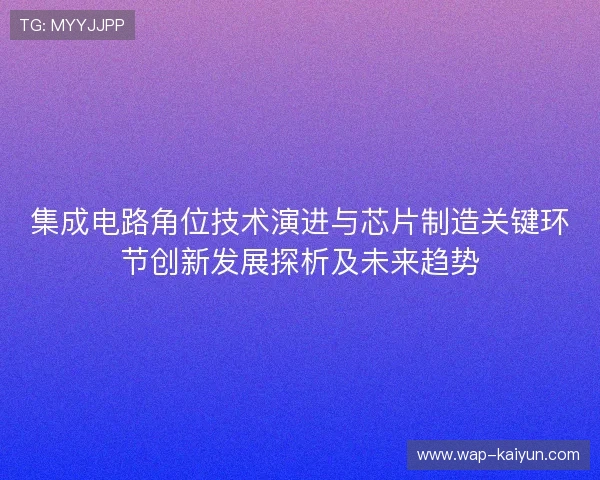 集成电路角位技术演进与芯片制造关键环节创新发展探析及未来趋势 集成电路角位技术演进与芯片制造关键环节创新发展探析及未来趋势